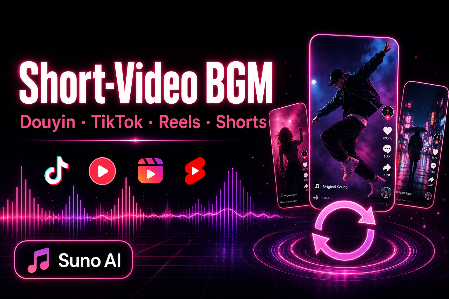 Suno AI Short-Video BGM Guide: Douyin, TikTok & Reels Soundtracks
