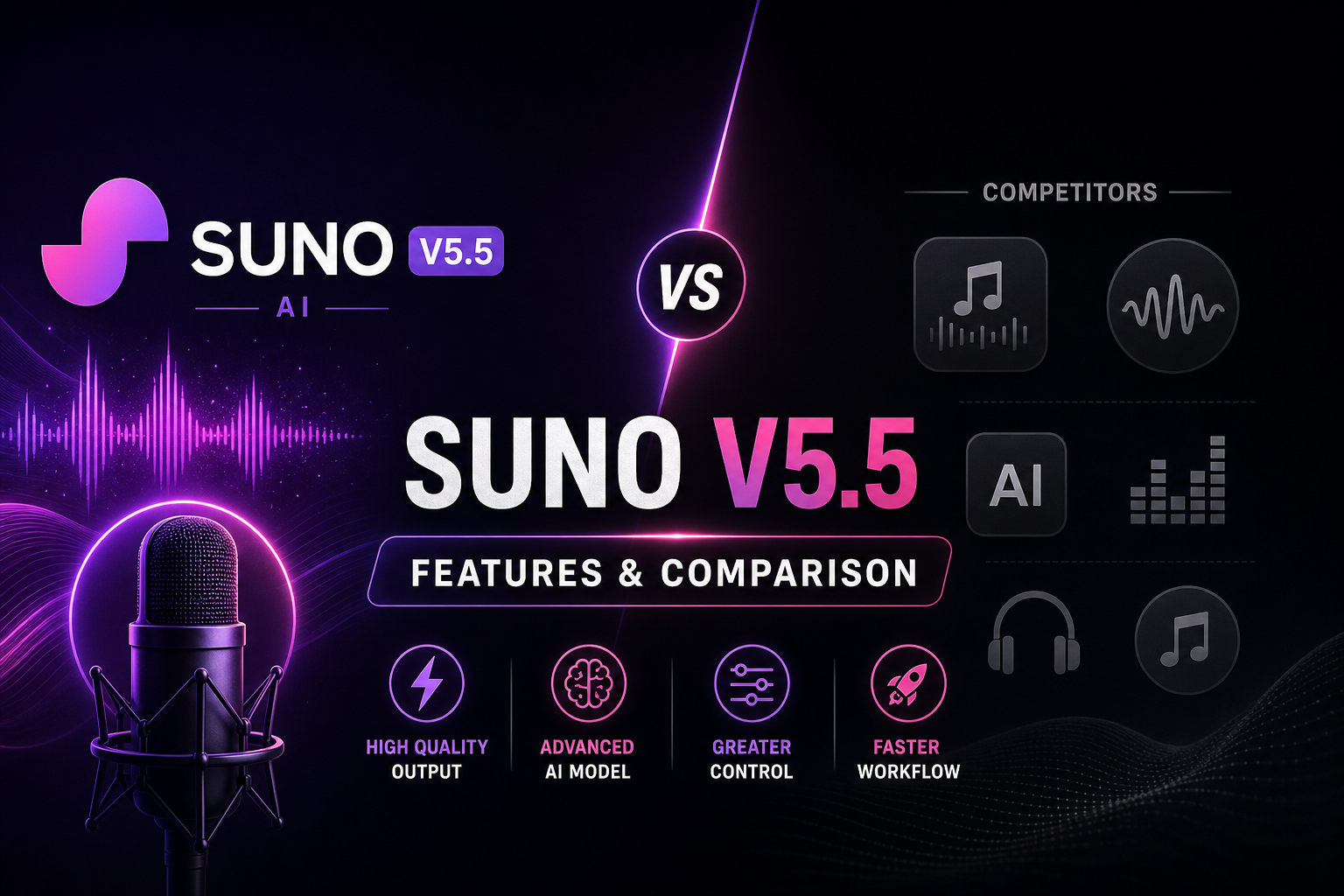 Suno V5.5 vs Udio & Others: Features, Use Cases & Why Creators Choose Suno
